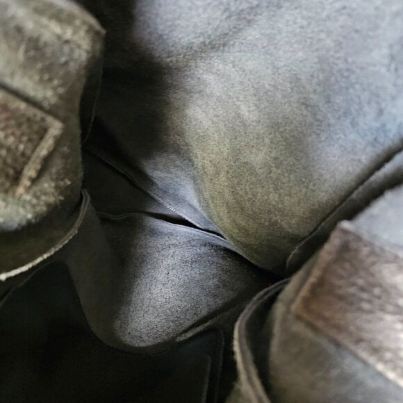 EUC LIKE NEW FOKS FORM BLACK SOFT GENUINE LEATHER TOTE LARGE - Picture 8 of 16